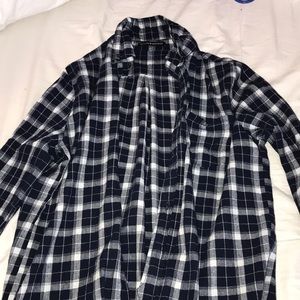 BLUE AND WHITE BRANDY FLANNEL